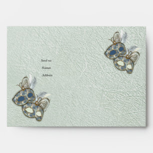 Enveloppe Rococo Rich Motif design avec Masques