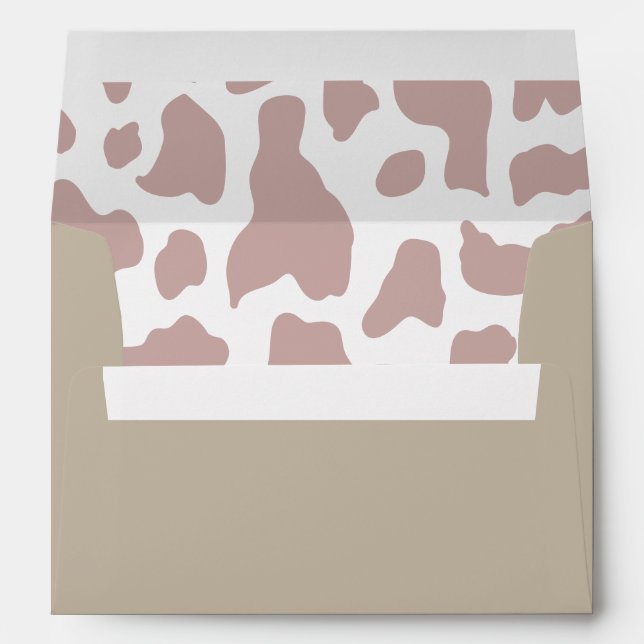 Enveloppe Rodéo Sud Rose pour l'impression de vach (Dos (Bas))
