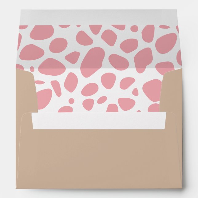 Enveloppe Rodéo West sauvage rose Pink Print (Dos (Bas))
