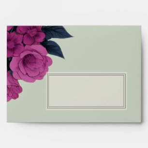 Enveloppe Romantique gothique amoureux Élégant Mariage Invit