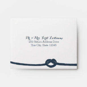 Enveloppe Rope et Ancre RSVP