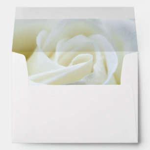 Enveloppe Rose blanche moderne