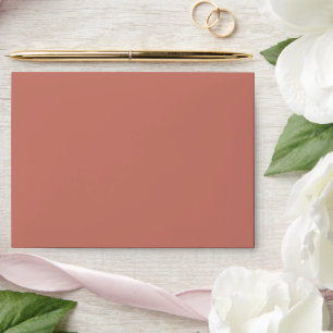 Enveloppe Rose Cannelle Douce Uni