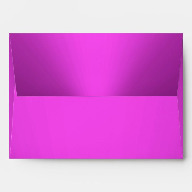 Enveloppe rose chaud 5 x 7 (Dos (Haut rabat))