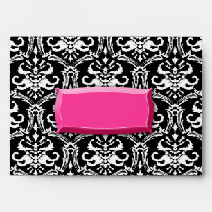 enveloppe rose de damassé du souffle 311-Exqusite