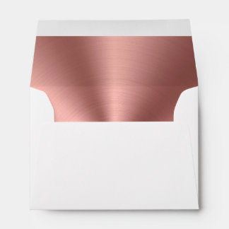 Enveloppe rose de feuille d'or
