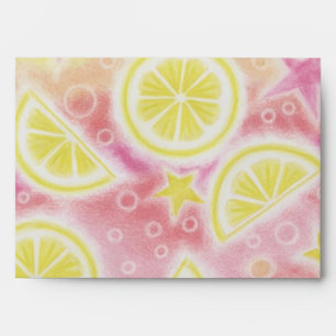 Enveloppe rose de limonade