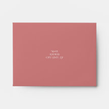 Enveloppe Rose Dusty RSVP