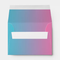 Rose et turquoise Ombre