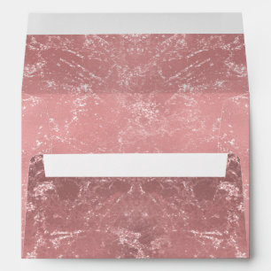 Enveloppe Rose Gold Rose Moderne Tendance Glamour Marbre Chi