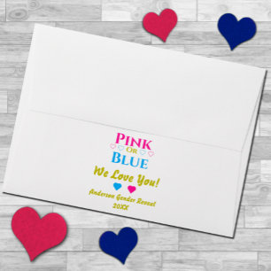 Enveloppe Rose Ou Bleu, On T'Aime ! Révélation de genre