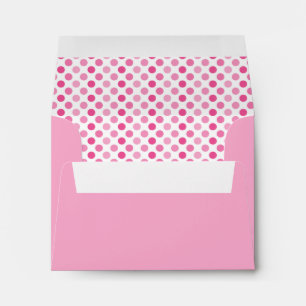 Enveloppe rose Polka Point A-2
