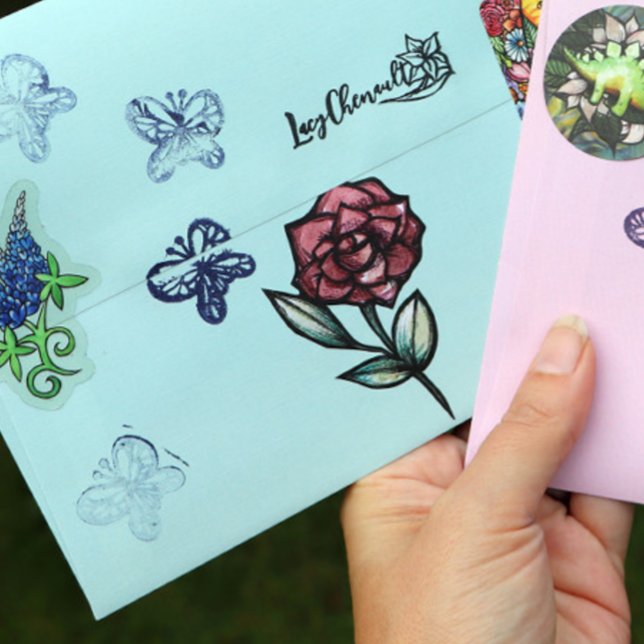 Enveloppe Rose rouge (Créateur téléchargé)