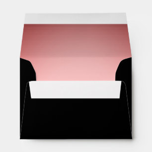 Enveloppe Rose rouge Mariage gothique suite d'invitation cor