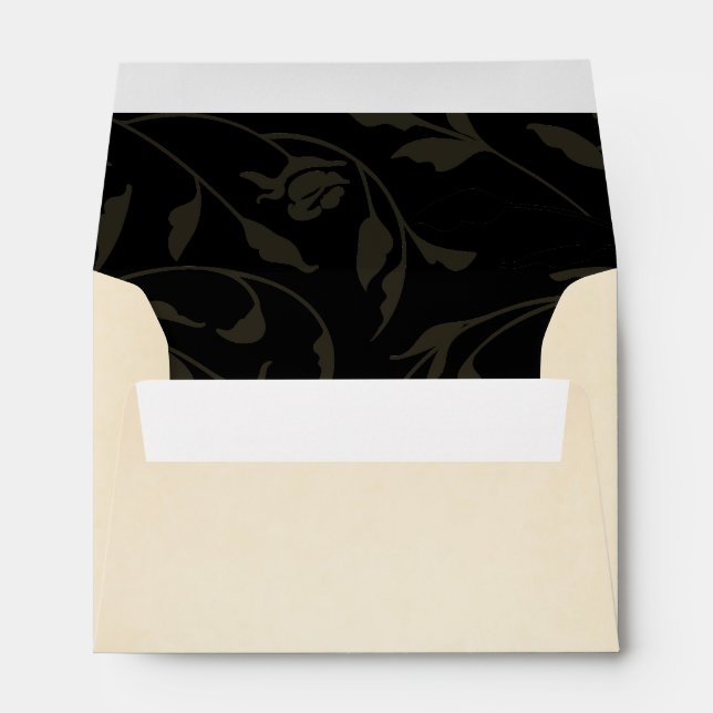 Enveloppe Rose victorien (Dos (Bas))