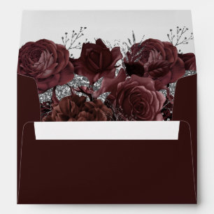 Enveloppe Roses Bourguignon Élégant Toutes Occasions 