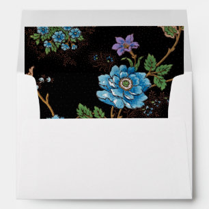 Enveloppe Roses colorés et orientaux - Arrière - plan noir