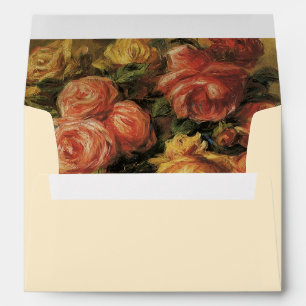 Enveloppe Roses dans un vase de Renoir, Shower Floral de Mar