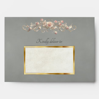 Enveloppe Roses & Heart Envelope - Sage
