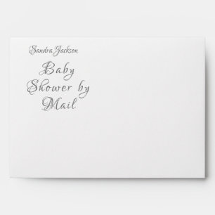 Enveloppe Roses rose baby shower Ours et épicerie rose maman