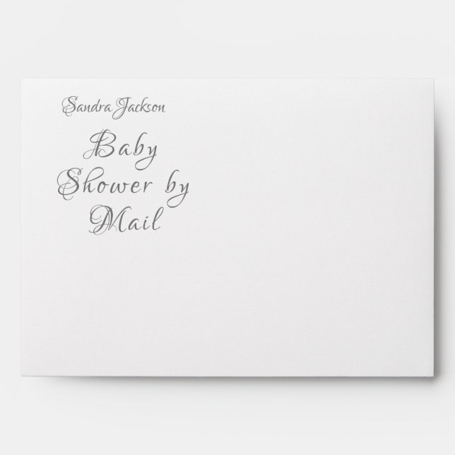 Enveloppe Roses rose baby shower Ours et épicerie rose maman (Devant)