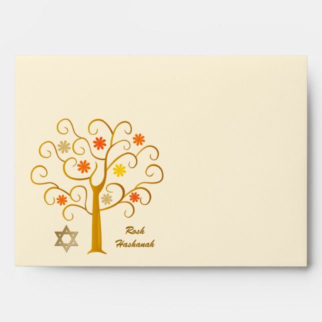 Enveloppe Rosh Hashanah. Nouvel An juif (Devant)
