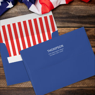 Enveloppe Rouge Blanc Bleu Whimsun Fun Drapeau Du 4 Juillet