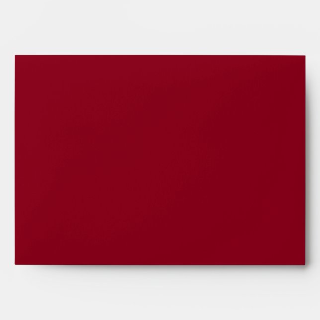 Enveloppe rouge Bourgogne 5 x 7 (Devant)