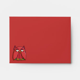 Enveloppe rouge de la carte A2 Note