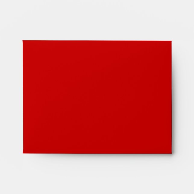 Enveloppe rouge de mariage de RSVP (Devant)