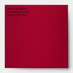 Enveloppe rouge et noire gothique pour 5,25"
