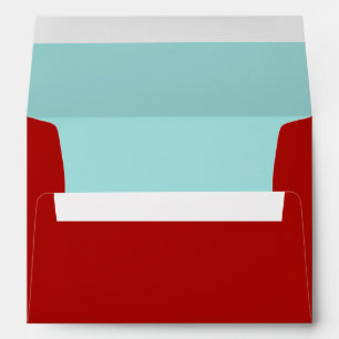 Enveloppe Rouge et Turquoise