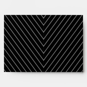 Enveloppe Rouge, noir, gris, blanc à rayures