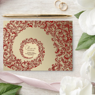 Enveloppe rouge or