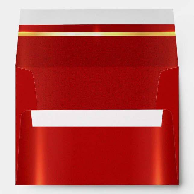 Enveloppe rouge simple (Dos (Bas))