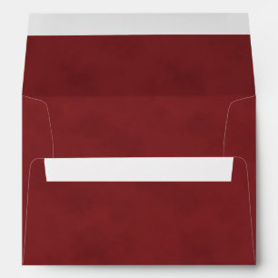 Enveloppe rouge terre texturée subtile