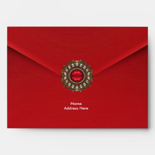 Enveloppe Rouge Velvet Jewel 2