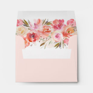 Enveloppe Rougissent le mariage floral de fleur avec