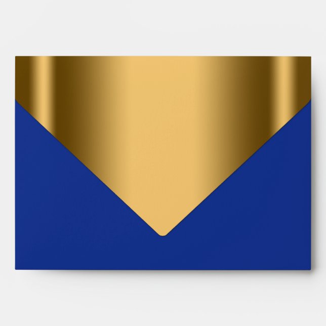 Enveloppe Royal Blue Gold (Devant)