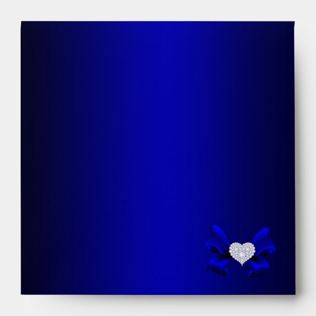 Enveloppe Royal Blue Peacock (Devant)