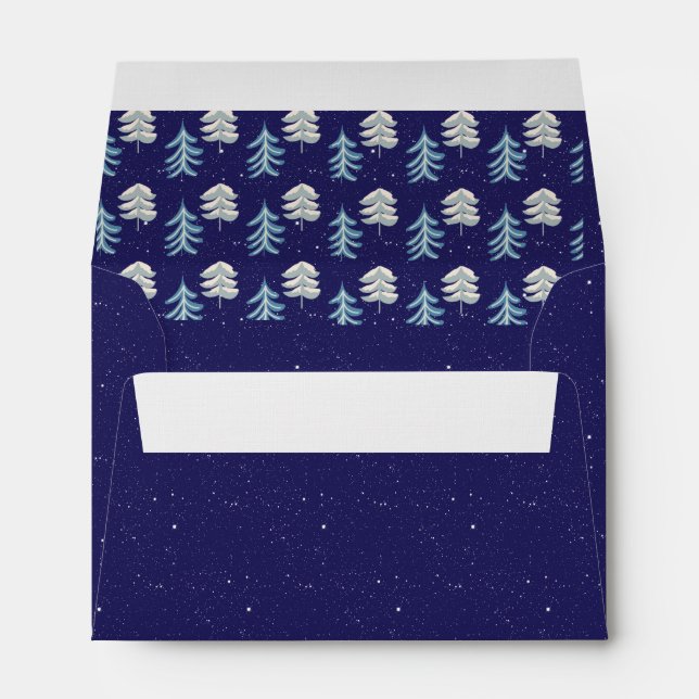 Enveloppe Royal Blue Starry Night Sparkings Holly (Dos (Bas))