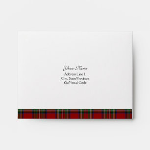Enveloppe Royal Stuart Tartan A-2 RSVP