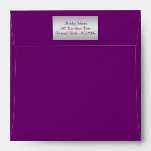 Enveloppe royale violette, Carré argenté