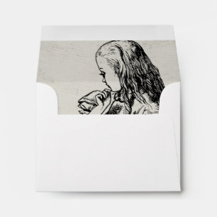 Enveloppe RSVP - Alice In Wonderland Mariage