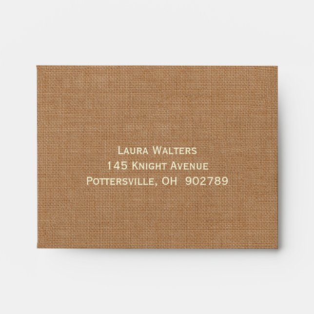 Enveloppe RSVP Charming Rustic Horse (Devant)