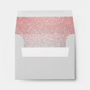Enveloppe RSVP de corail rayonné