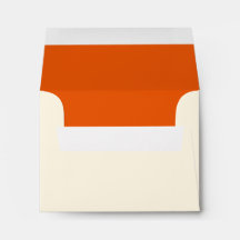 Enveloppe RSVP de liaison orange