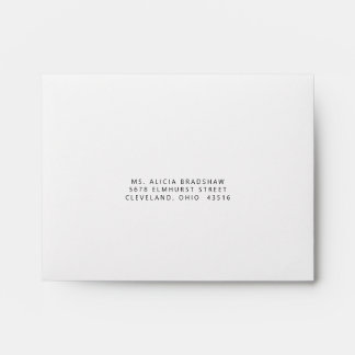 Enveloppe RSVP de mariage