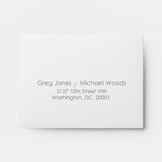 Enveloppe RSVP de mariage Custom_Monogramme