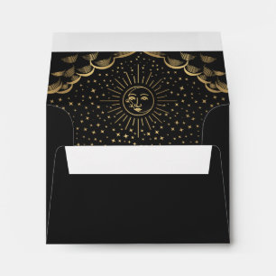 Enveloppe RSVP de mariage de la carte Tarot Soleil